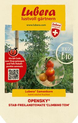 OpenSky, Freilandtomate, Stabtomate, Climbing Tom, Samen, Samentuete